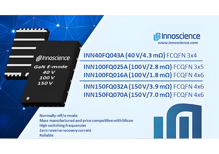 Foto Innoscience launches low voltage HEMT family in easy-to-use flip chip QFN packaging.
